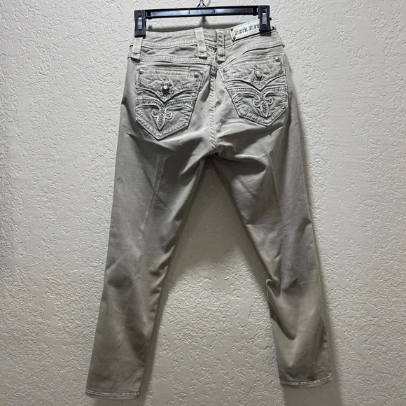 Rock Revival Women's Tan Straight Leg Jeans - Picture 8 of 10